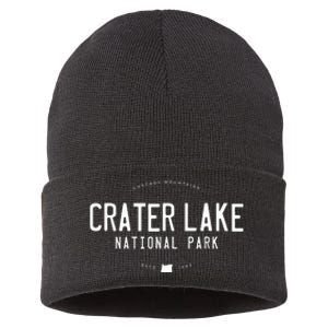 Crater Lake National Park Oregon Sustainable Knit Beanie