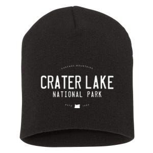 Crater Lake National Park Oregon Short Acrylic Beanie