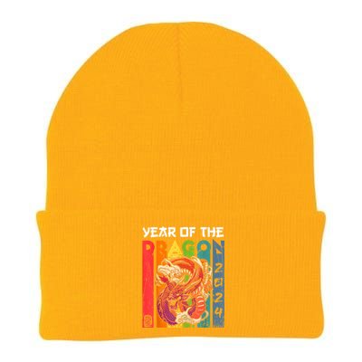 Chinese Lunar New Year 2024 Year Of The Dragon Zodiac Sign Knit Cap Winter Beanie