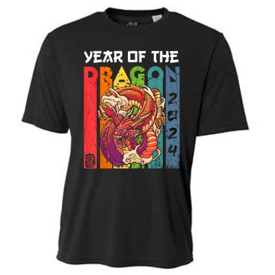 Chinese Lunar New Year 2024 Year Of The Dragon Zodiac Sign Cooling Performance Crew T-Shirt