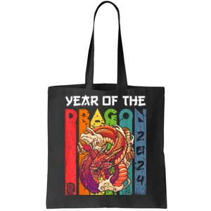 Chinese Lunar New Year 2024 Year Of The Dragon Zodiac Sign Tote Bag