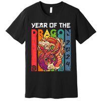 Chinese Lunar New Year 2024 Year Of The Dragon Zodiac Sign Premium T-Shirt