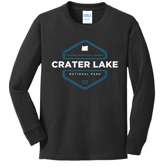 Crater Lake National Park Oregon Kids Long Sleeve Shirt