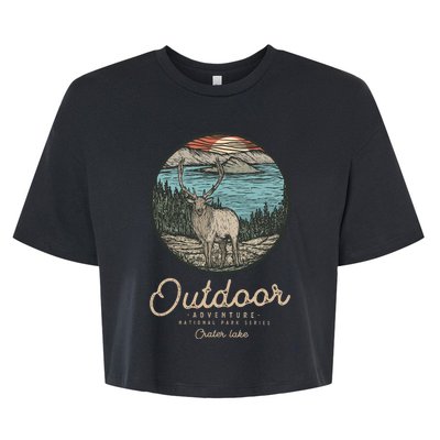 Crater Lake National Park Bella+Canvas Jersey Crop Tee