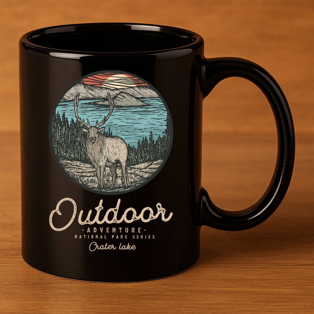 Crater Lake National Park 11oz C Handle Ceramic Mug