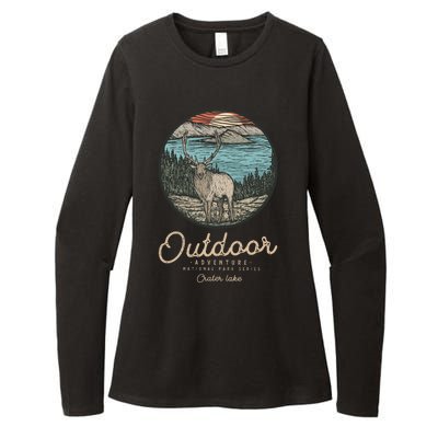 Crater Lake National Park Womens CVC Long Sleeve Shirt