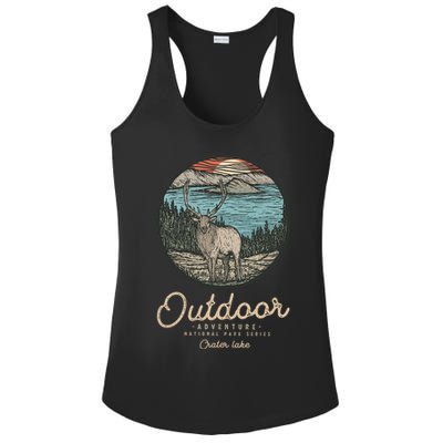 Crater Lake National Park Ladies PosiCharge Competitor Racerback Tank