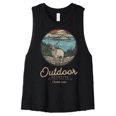 Crater Lake National Park Women's Racerback Cropped Tank