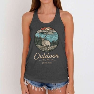 Crater Lake National Park Women's Knotted Racerback Tank