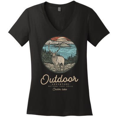 Crater Lake National Park Women's V-Neck T-Shirt