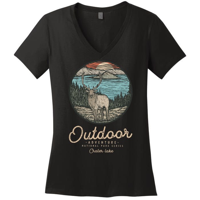 Crater Lake National Park Women's V-Neck T-Shirt