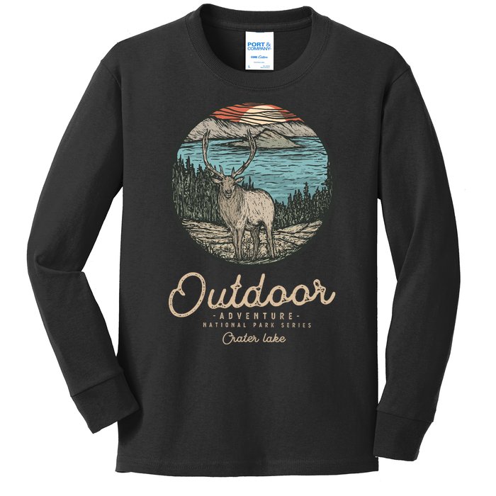 Crater Lake National Park Kids Long Sleeve Shirt