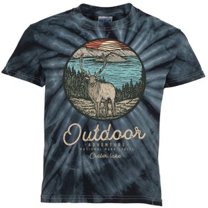 Crater Lake National Park Kids Tie-Dye T-Shirt