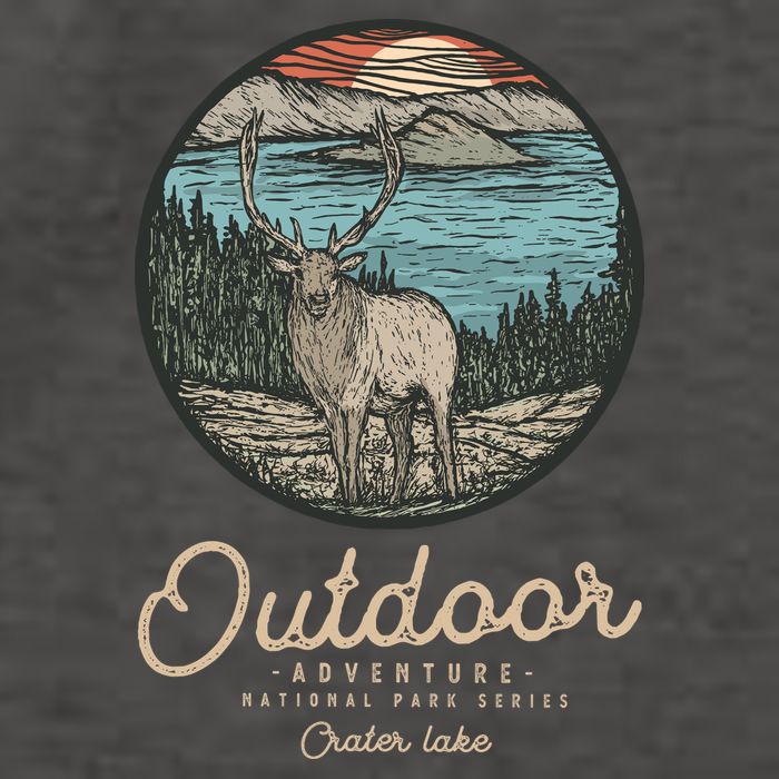 Crater Lake National Park Vector Backpack
