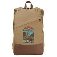 Crater Lake National Park Cotton Canvas Backpack