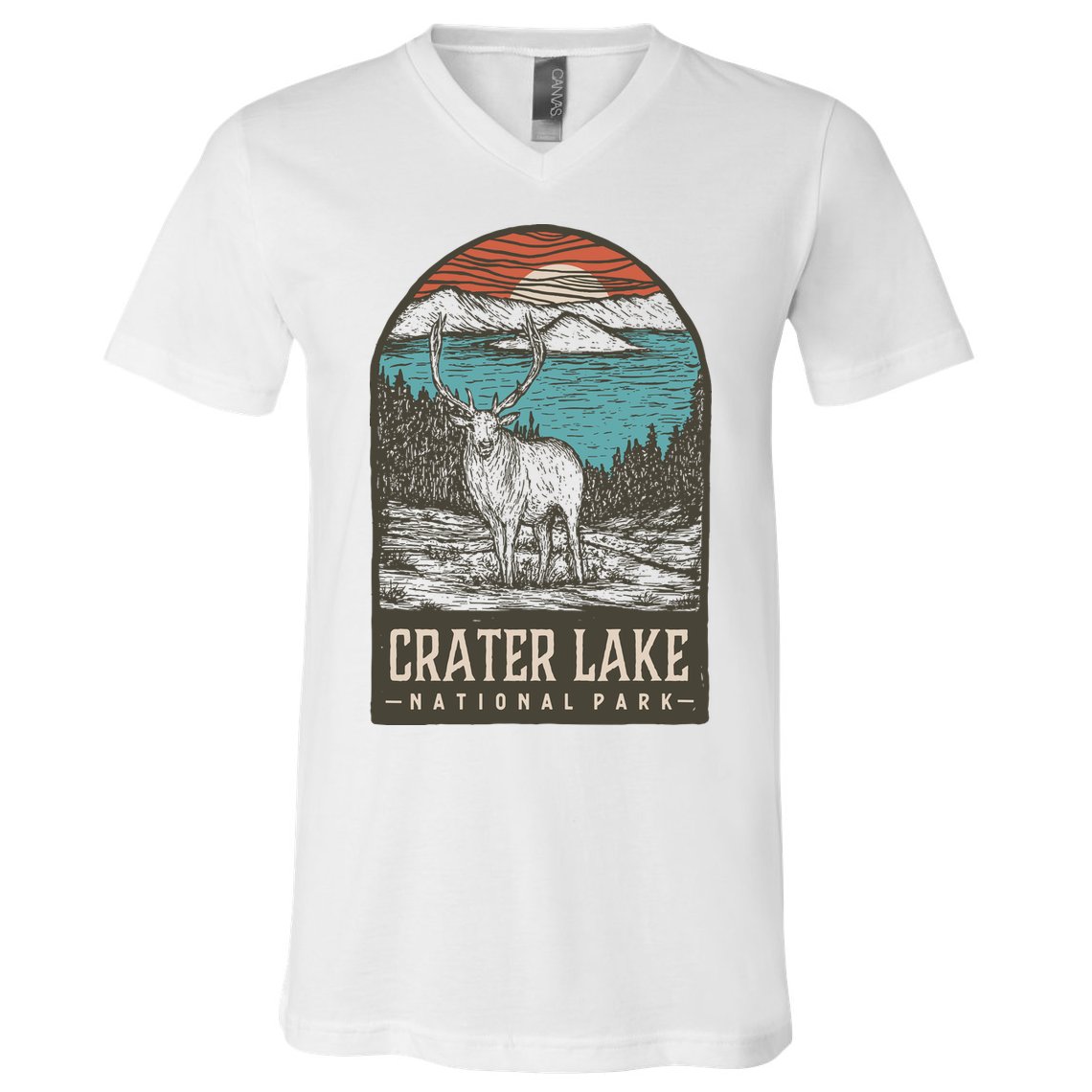 Crater Lake National Park V-Neck T-Shirt