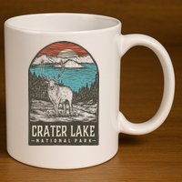Crater Lake National Park 11oz C Handle Ceramic Mug