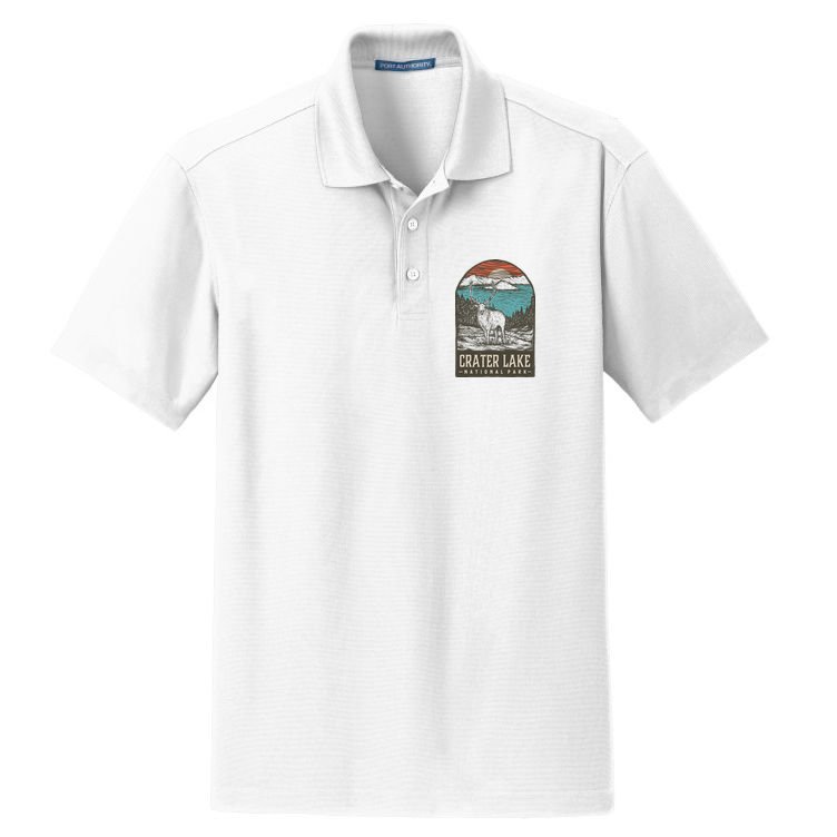 Crater Lake National Park Dry Zone Grid Polo