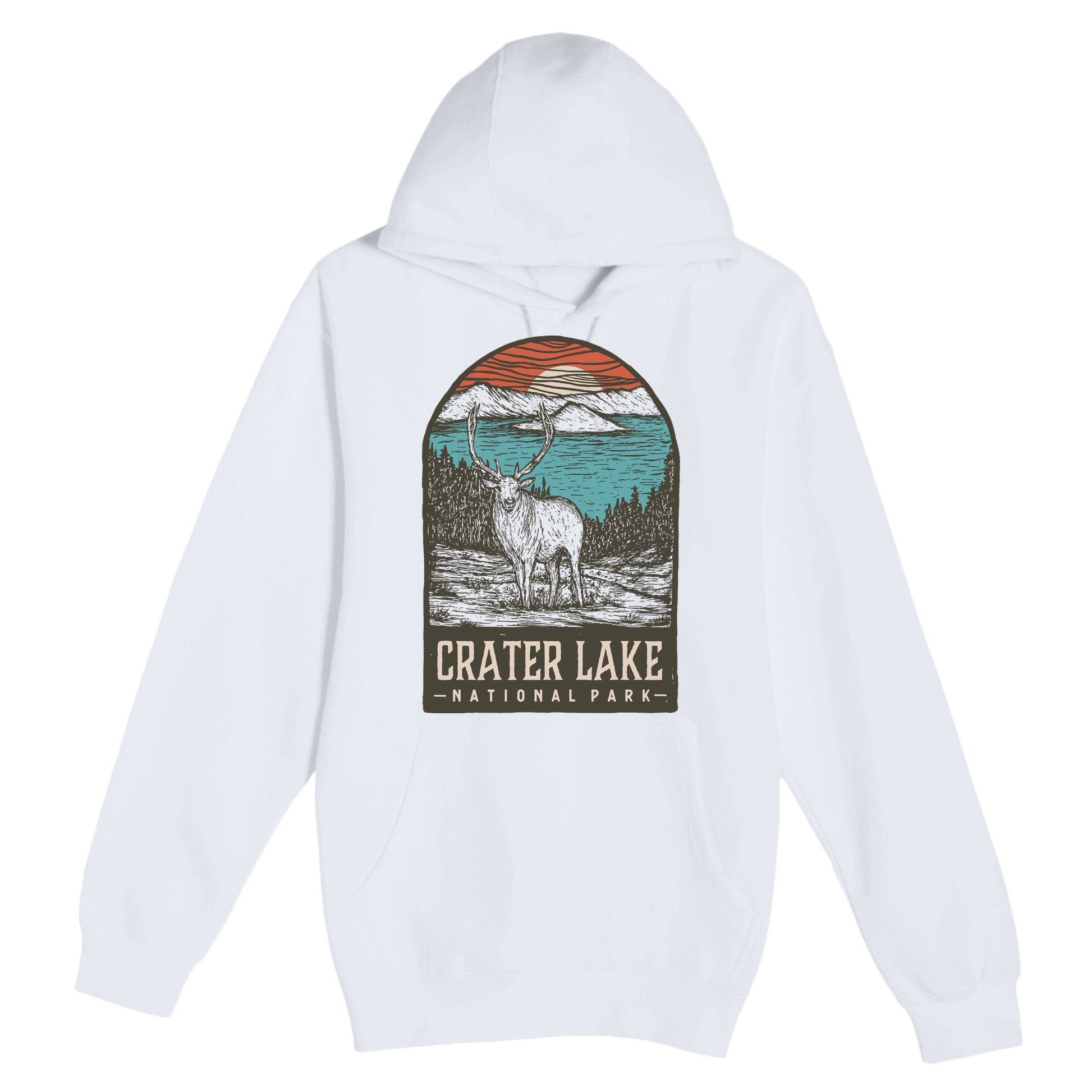 Crater Lake National Park Premium Pullover Hoodie