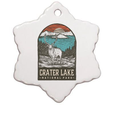 Crater Lake National Park Ceramic Star Ornament