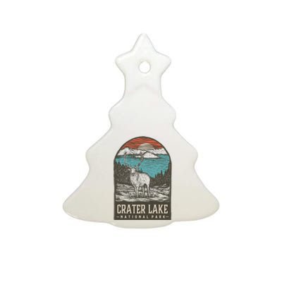 Crater Lake National Park Ceramic Tree Ornament