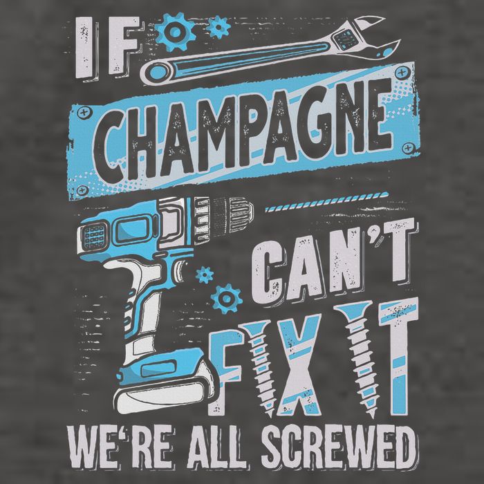 Champagne Last Name If Champagne CanT Fix It Vector Backpack