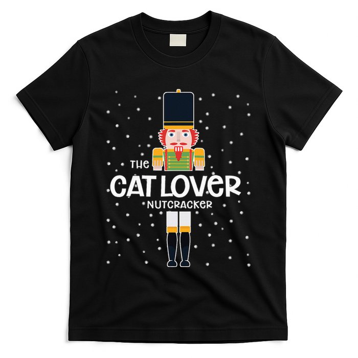 Cat Lover Nutcracker Family Matching Funny Pajama T-Shirt
