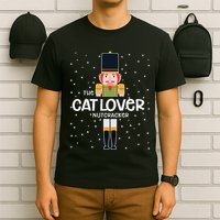 Cat Lover Nutcracker Family Matching Funny Pajama T-Shirt