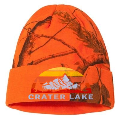 Crater Lake National Park Retro Sunset Design Gift Kati Licensed 12" Camo Beanie