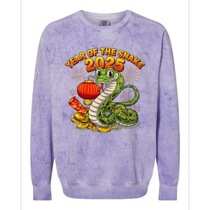 Chinese Lunnar New Year Snake The Year Of The Snake 2025 Colorblast Crewneck Sweatshirt