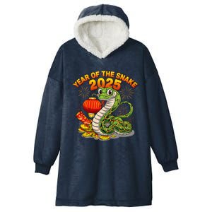 Chinese Lunnar New Year Snake The Year Of The Snake 2025 Hooded Wearable Blanket