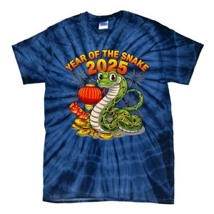 Chinese Lunnar New Year Snake The Year Of The Snake 2025 Tie-Dye T-Shirt