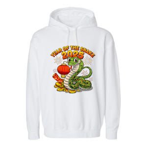 Chinese Lunnar New Year Snake The Year Of The Snake 2025 Garment-Dyed Fleece Hoodie