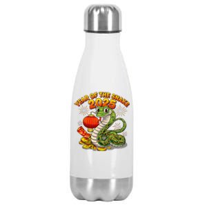 Chinese Lunnar New Year Snake The Year Of The Snake 2025 Stainless Steel Insulated Water Bottle