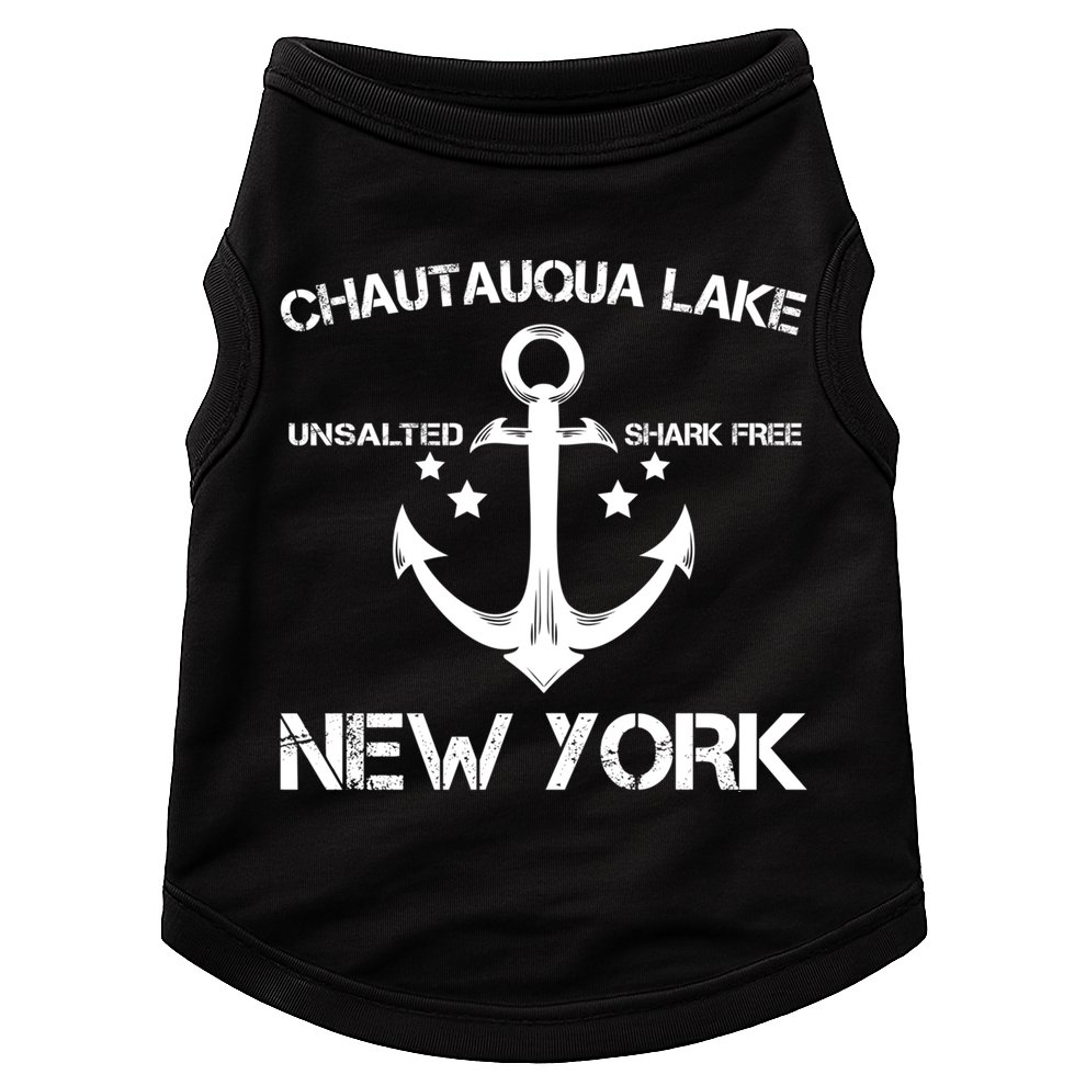 Chautauqua Lake New York Funny Fishing Camping Summer Gift Cute Gift Doggie Tank