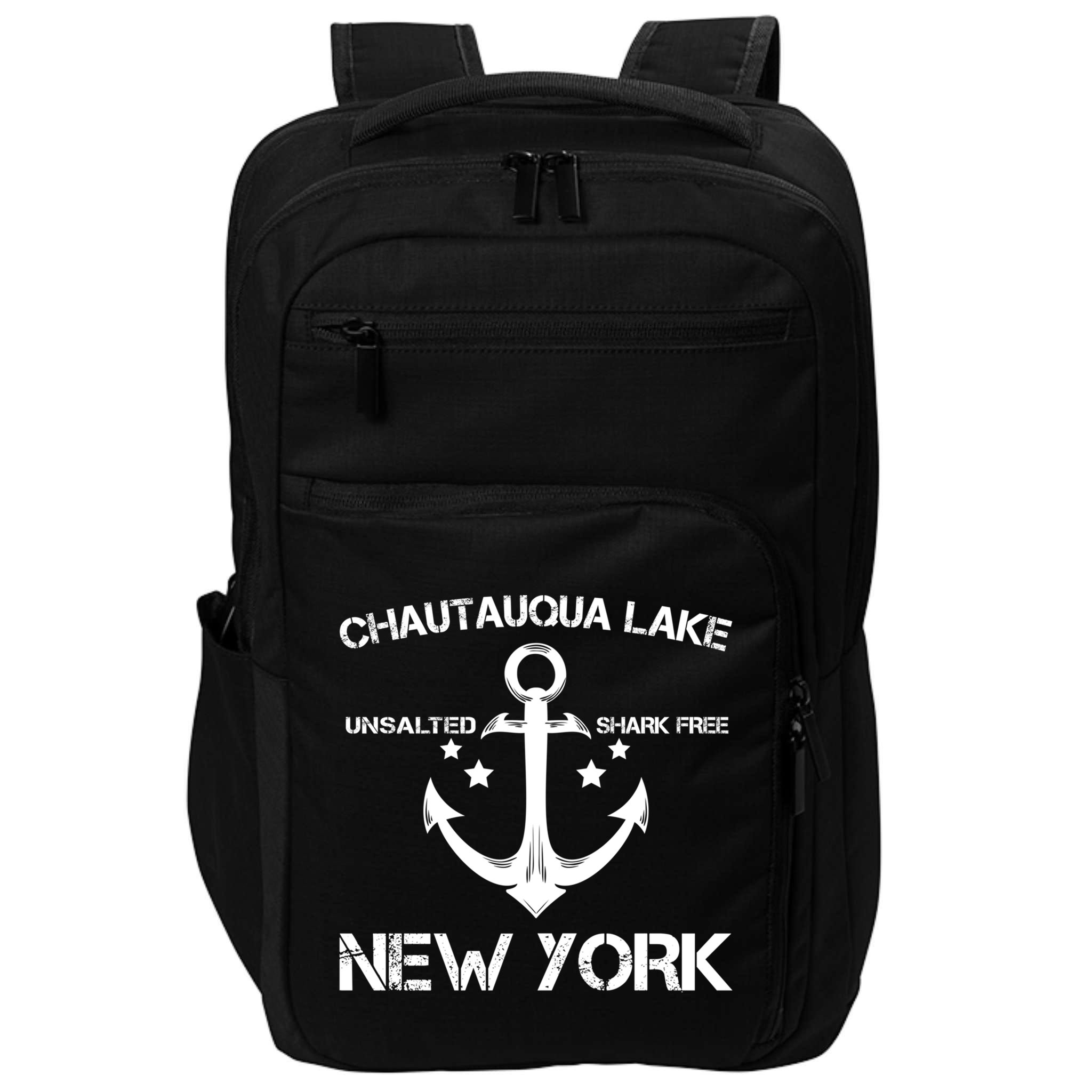 Chautauqua Lake New York Funny Fishing Camping Summer Gift Cute Gift Impact Tech Backpack