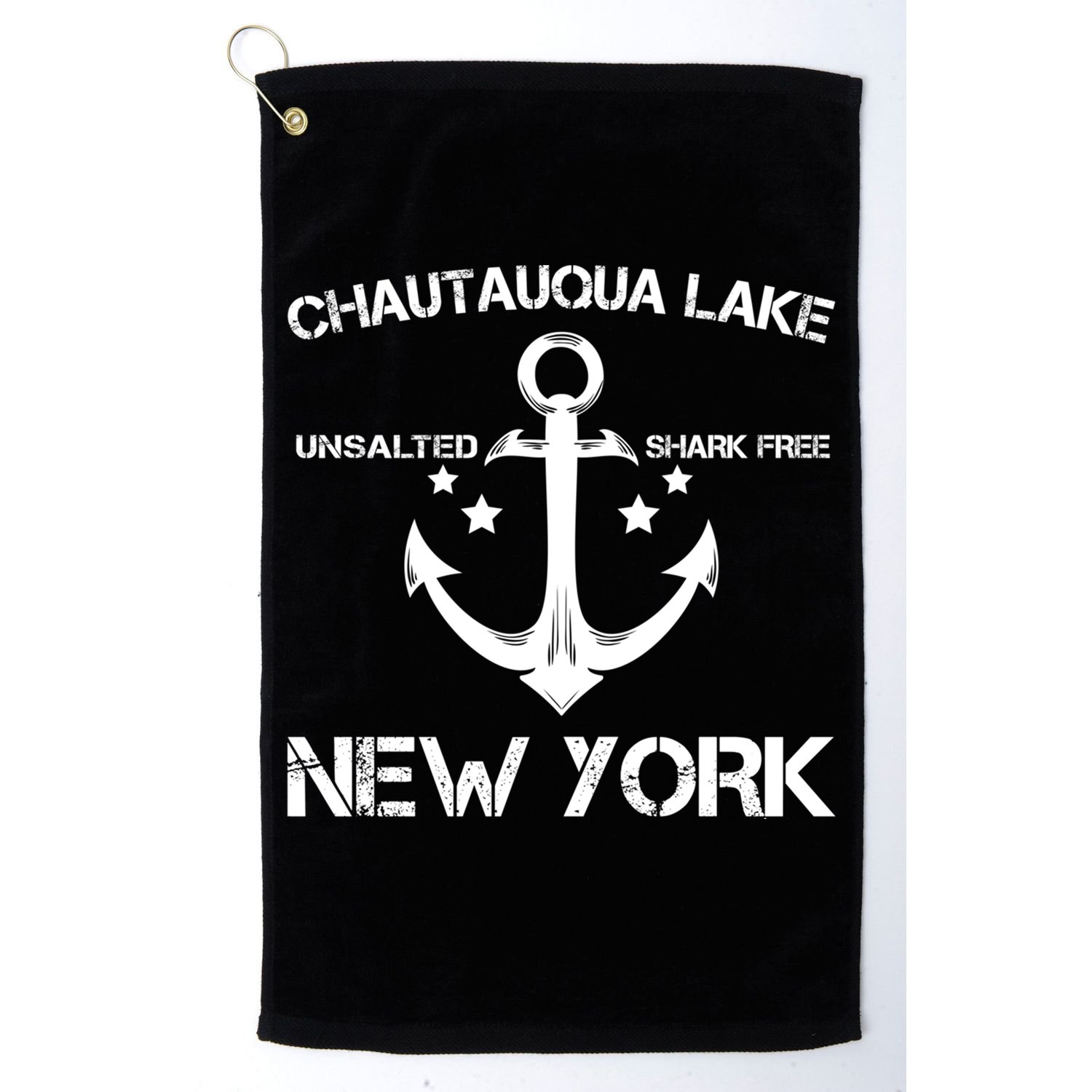 Chautauqua Lake New York Funny Fishing Camping Summer Gift Cute Gift Golf Towel