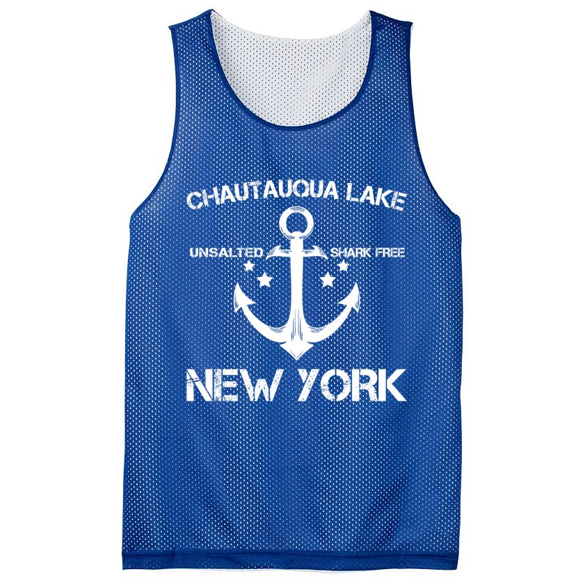 Chautauqua Lake New York Funny Fishing Camping Summer Gift Cute Gift Mesh Reversible Basketball Jersey Tank