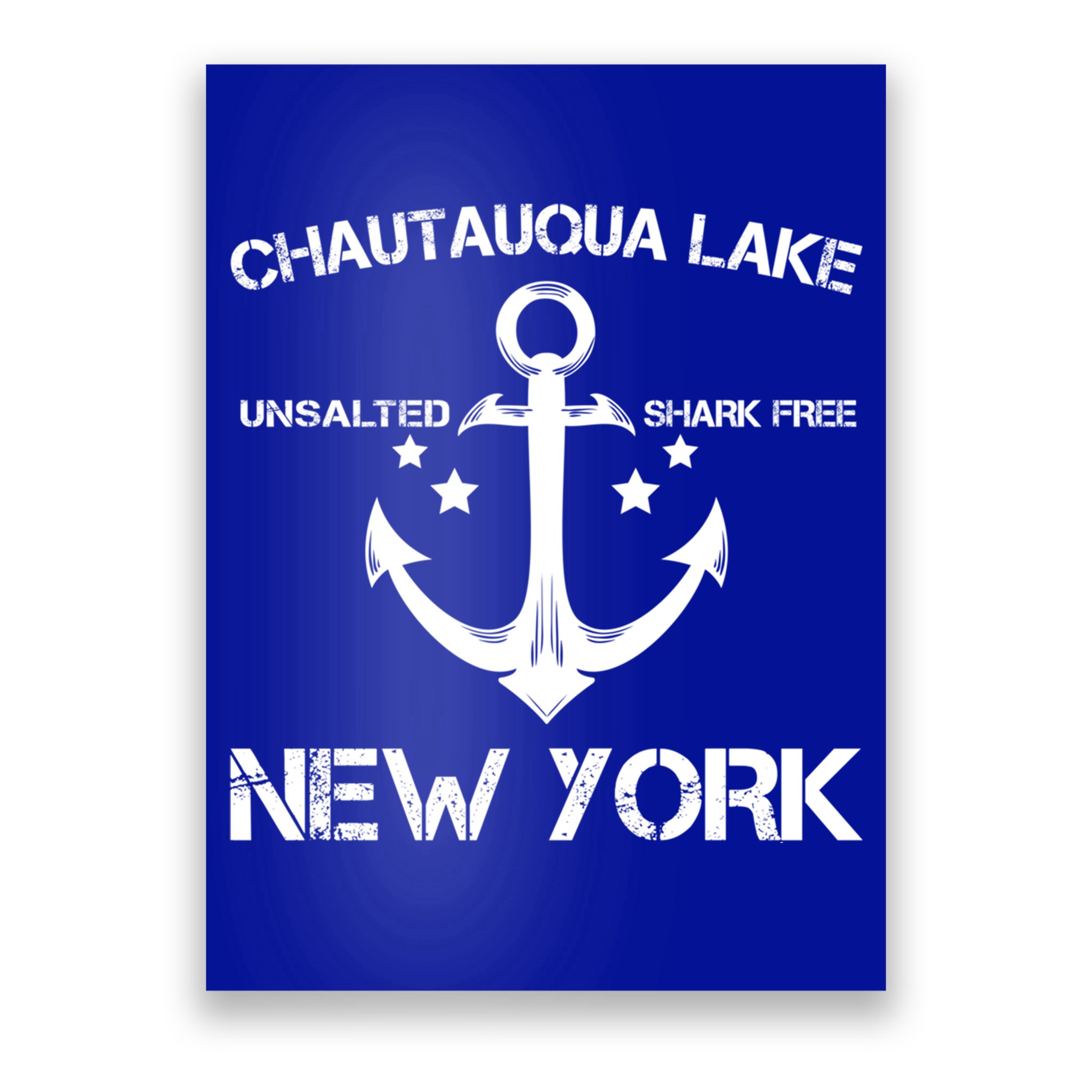 Chautauqua Lake New York Funny Fishing Camping Summer Gift Cute Gift Poster