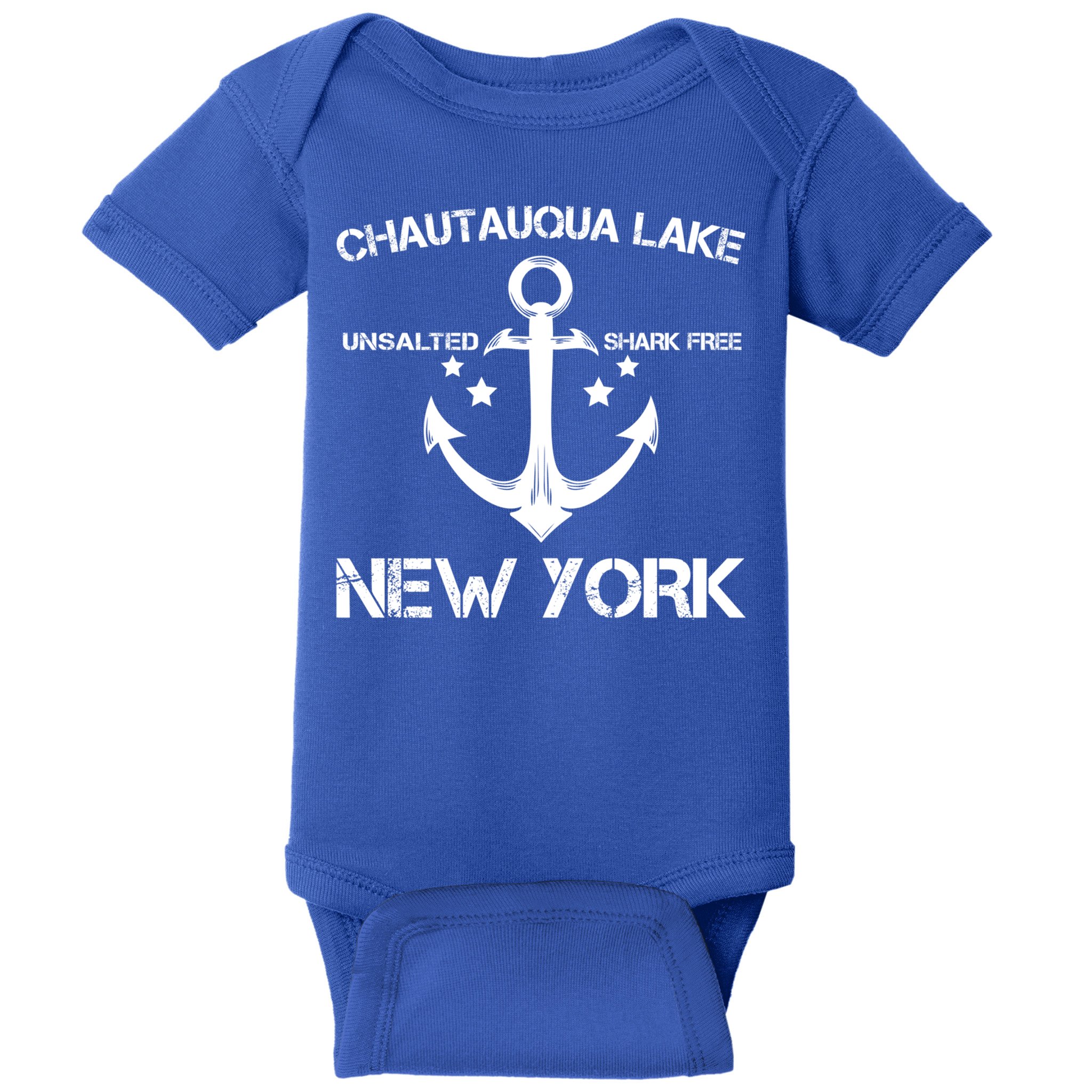Chautauqua Lake New York Funny Fishing Camping Summer Gift Cute Gift Baby Bodysuit