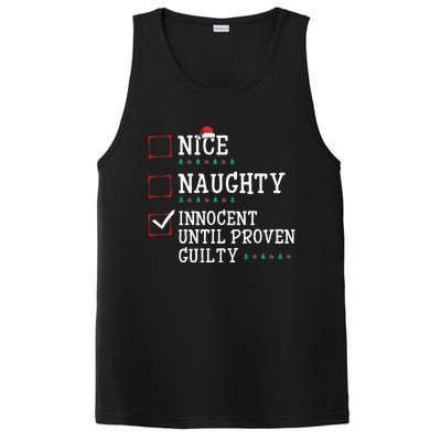 Christmas List Nice Naughty Innocent Until Proven Guilty PosiCharge Competitor Tank