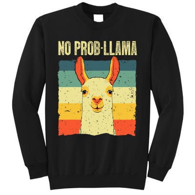 Cool Llama No Prob Llama Alpaca Farming Animal Sweatshirt