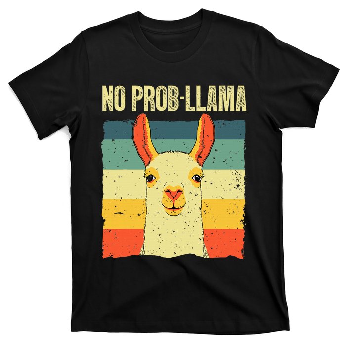 Cool Llama No Prob Llama Alpaca Farming Animal T-Shirt