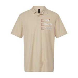 Christmas List Nice Naughty An Attempt Was Made Softstyle Adult Sport Polo