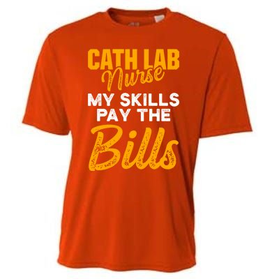 Cath Lab Nurse Skills Cardiac Nursing Rn Gift Cooling Performance Crew T-Shirt