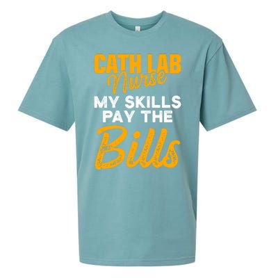 Cath Lab Nurse Skills Cardiac Nursing Rn Gift Sueded Cloud Jersey T-Shirt