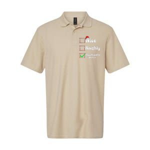 Christmas List Nice Naughty Insufficient Evidence Softstyle Adult Sport Polo