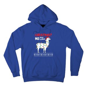 Christmas Llama No Probllama Funny Ugly Christmas Gift Hoodie