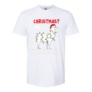 Christmas Llama No Probllama Funny Ugly Christmas Gift Softstyle CVC T-Shirt