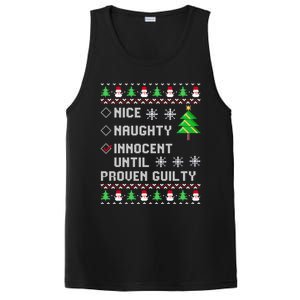 Christmas List Nice Naughty Innocent Until Proven Guilty Great Gift PosiCharge Competitor Tank